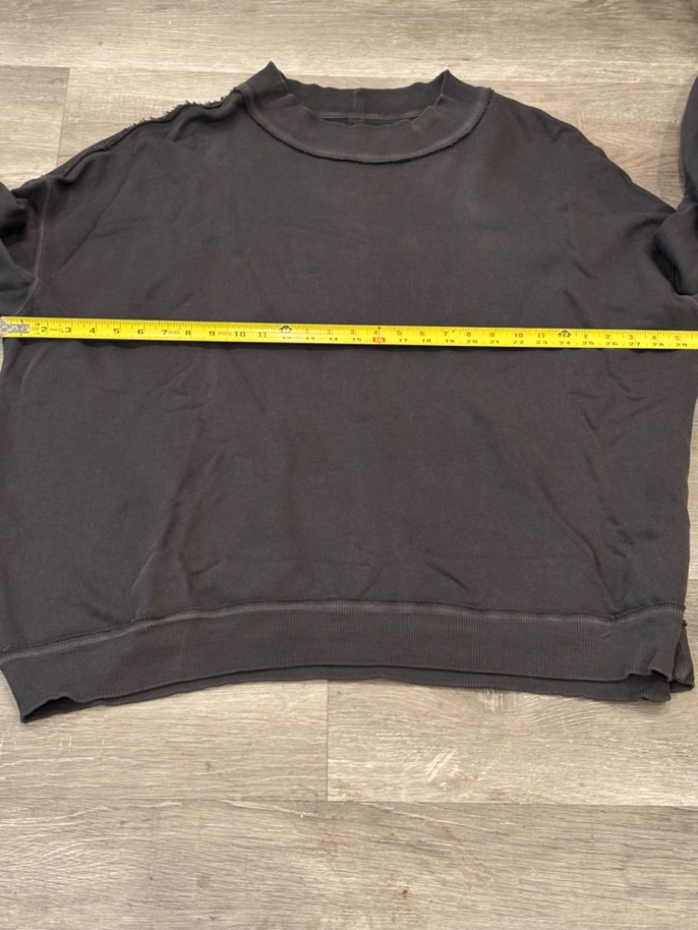 Free People We The Free Palm Springs Pullover Washed Black Womens Size XL - Picture 7 of 8